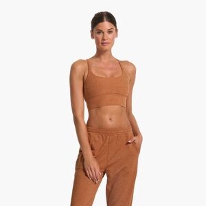 VUORI Long Line Elevation Bra Palo Santo Heather